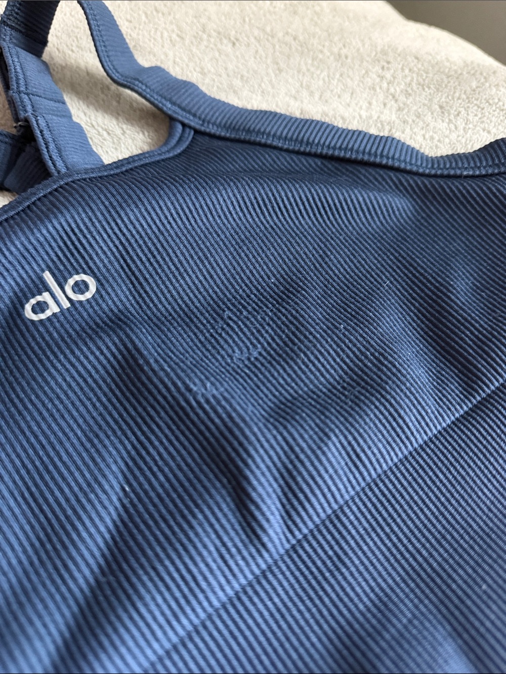 Alo Seamless Ribbed Favorite Bra Tank - Picture 5 of 6
